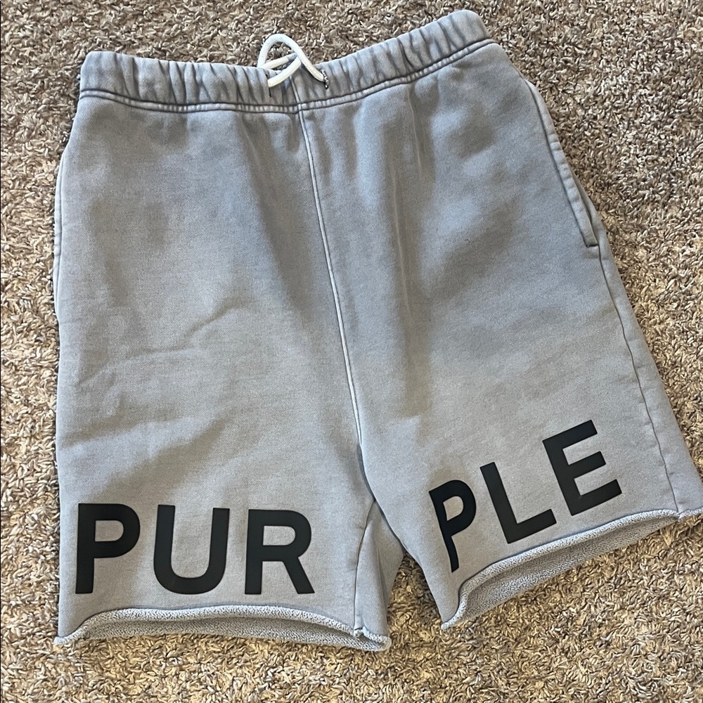 Purple Brand Light Gray Men's Athletic Shorts